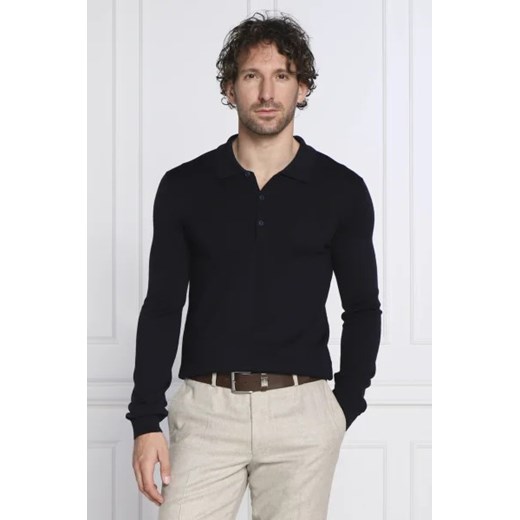 HUGO Wełniane polo San Pepe | Slim Fit M okazja Gomez Fashion Store