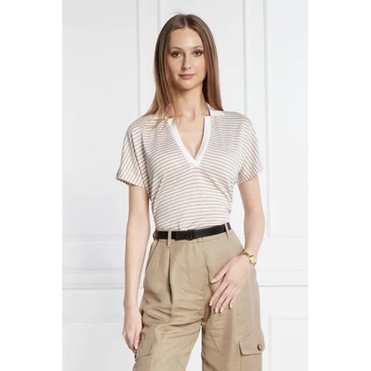 BOSS BLACK Lniany t-shirt | Regular Fit XS Gomez Fashion Store