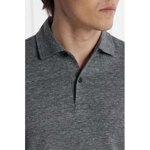 BOSS BLACK Lniane polo Press 56 | Regular Fit L okazja Gomez Fashion Store
