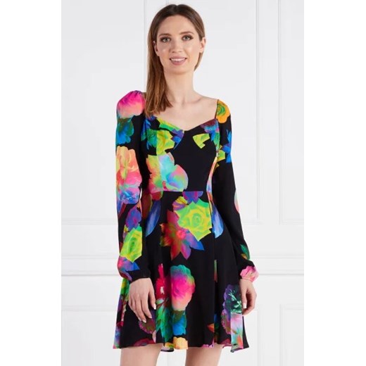 Sukienka Desigual na uczelnię z wiskozy 