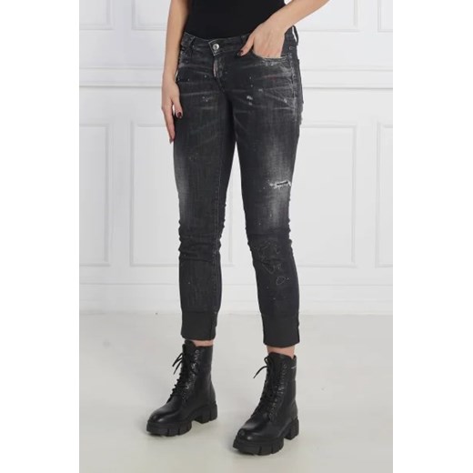 Dsquared2 Jeansy Jennifer Cropped Jea | Slim Fit | low rise ze sklepu Gomez Fashion Store w kategorii Jeansy damskie - zdjęcie 172869816