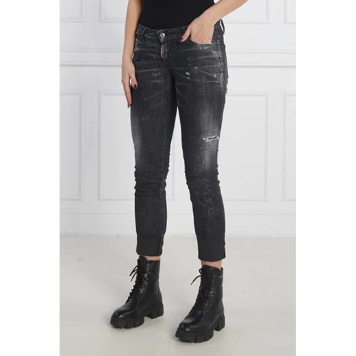 Dsquared2 Jeansy Jennifer Cropped Jea | Slim Fit | low rise Dsquared2 38 okazja Gomez Fashion Store