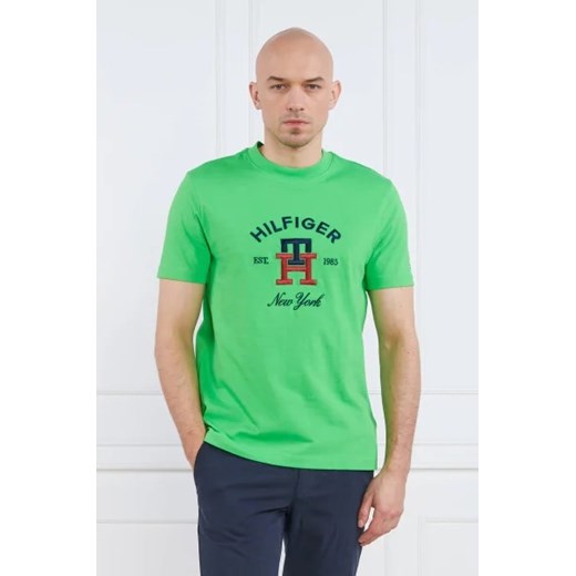 Tommy Hilfiger T-shirt CURVED MONOGRAM | Regular Fit ze sklepu Gomez Fashion Store w kategorii T-shirty męskie - zdjęcie 172870077