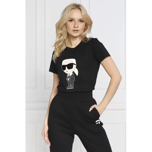 Karl Lagerfeld T-shirt ikonik 2.0 | Regular Fit ze sklepu Gomez Fashion Store w kategorii Bluzki damskie - zdjęcie 172870349