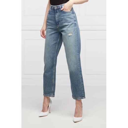 BOSS BLACK Jeansy MODERN STRAIGHT 3.0 | Regular Fit | high waist 31 wyprzedaż Gomez Fashion Store