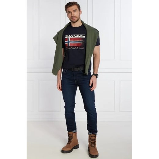 Napapijri T-shirt S-KREIS BLU MARINE | Regular Fit Napapijri L okazja Gomez Fashion Store