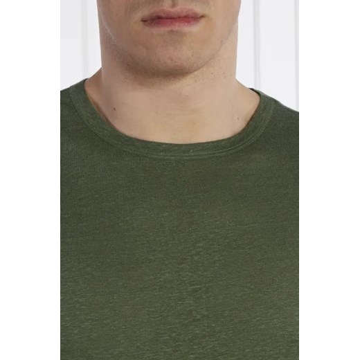 BOSS BLACK Lniany t-shirt Tiburt 456 | Regular Fit XXL promocja Gomez Fashion Store