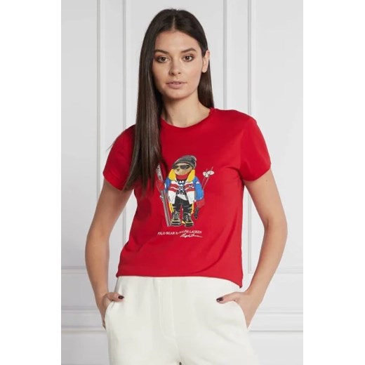 POLO RALPH LAUREN T-shirt | Slim Fit ze sklepu Gomez Fashion Store w kategorii Bluzki damskie - zdjęcie 172872396