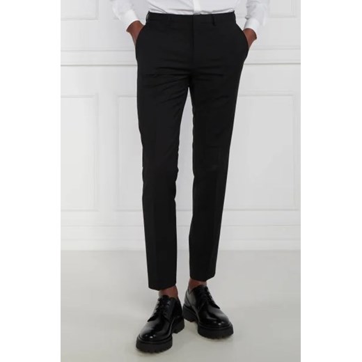 HUGO Wełniane spodnie HestenM204X | Extra slim fit ze sklepu Gomez Fashion Store w kategorii Spodnie męskie - zdjęcie 172872726