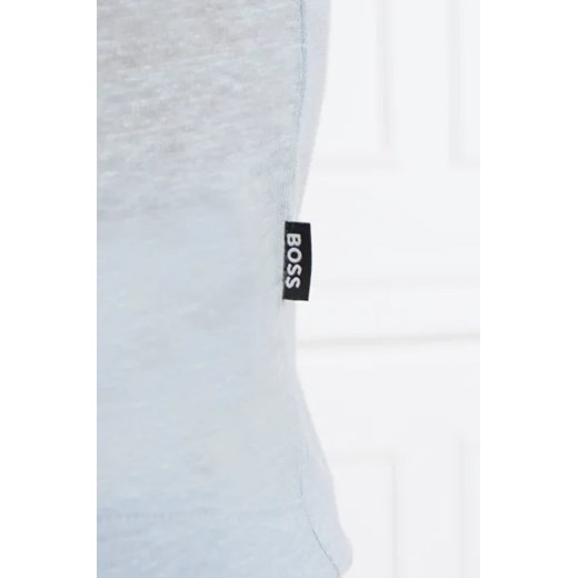 BOSS BLACK Lniany t-shirt Tiburt 456 | Regular Fit XL okazja Gomez Fashion Store