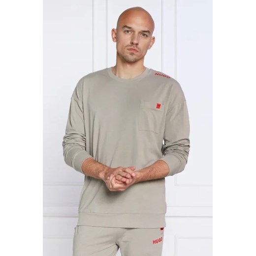 Hugo Bodywear Longsleeve Labelled SWEATSHIRT | Regular Fit ze sklepu Gomez Fashion Store w kategorii T-shirty męskie - zdjęcie 172873587