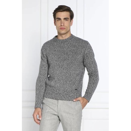 HUGO Wełniany sweter Siogul | Oversize fit L Gomez Fashion Store okazja