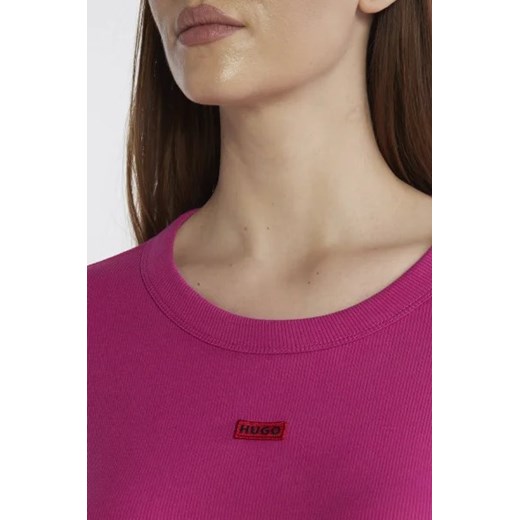 Sukienka Hugo Boss bawełniana 