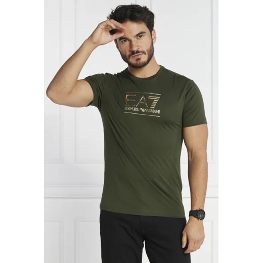 EA7 T-shirt | Regular Fit ze sklepu Gomez Fashion Store w kategorii T-shirty męskie - zdjęcie 172876916