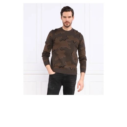 HUGO Sweter Scubo | Regular Fit | z dodatkiem wełny ze sklepu Gomez Fashion Store w kategorii Swetry męskie - zdjęcie 172878567