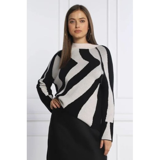 Marc Cain Wełniany sweter | Relaxed fit | z dodatkiem kaszmiru Marc Cain 42 okazyjna cena Gomez Fashion Store