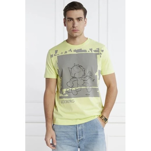 Iceberg T-shirt | Regular Fit ze sklepu Gomez Fashion Store w kategorii T-shirty męskie - zdjęcie 172879539