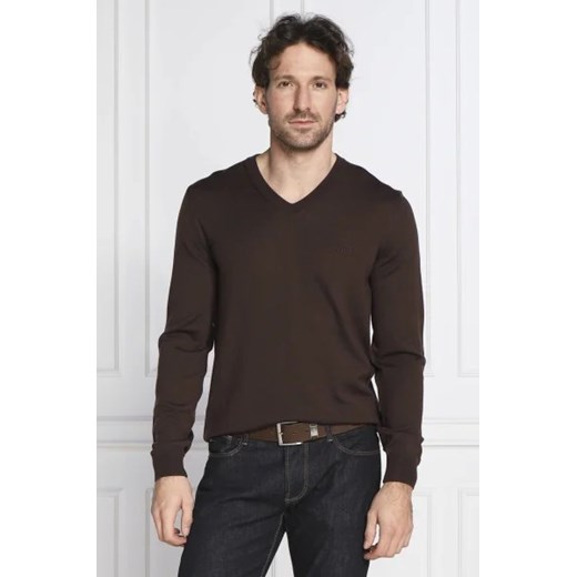 BOSS BLACK Wełniany sweter Baram-L | Regular Fit ze sklepu Gomez Fashion Store w kategorii Swetry męskie - zdjęcie 172880039