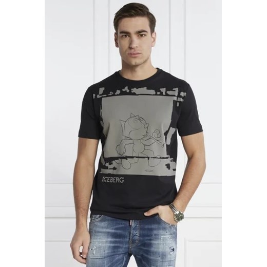 Iceberg T-shirt | Regular Fit ze sklepu Gomez Fashion Store w kategorii T-shirty męskie - zdjęcie 172880159
