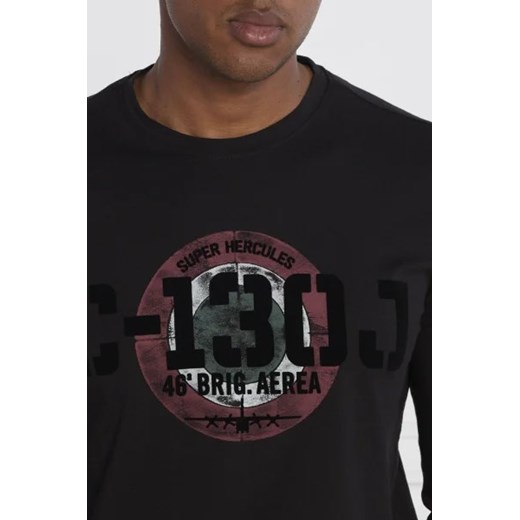 T-shirt męski Aeronautica Militare z długim rękawem