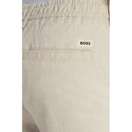 BOSS BLACK Szorty Kane | Regular Fit | z dodatkiem lnu 52 okazyjna cena Gomez Fashion Store