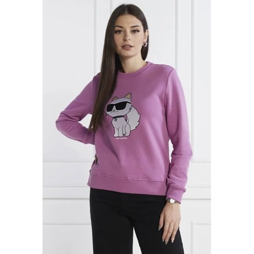 Karl Lagerfeld Bluza ikonik 2.0 CHOUPETTE | Regular Fit ze sklepu Gomez Fashion Store w kategorii Bluzy damskie - zdjęcie 172884388