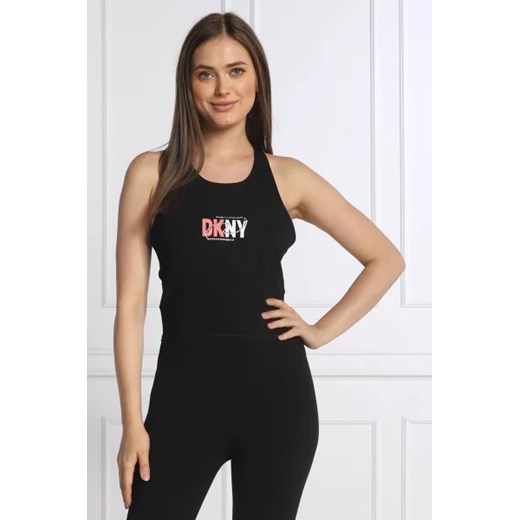 DKNY Sport Top RHINESTONE ICON LOGO | Slim Fit ze sklepu Gomez Fashion Store w kategorii Bluzki damskie - zdjęcie 172884455