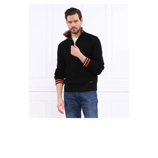 HUGO Sweter Shizo | Regular Fit | z dodatkiem wełny L promocyjna cena Gomez Fashion Store