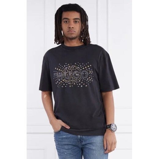 HUGO T-shirt Dunic | Relaxed fit ze sklepu Gomez Fashion Store w kategorii T-shirty męskie - zdjęcie 172885035