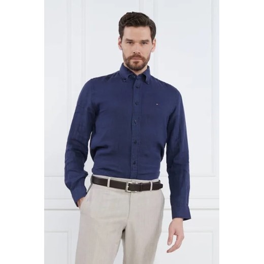 Tommy Hilfiger Lniana koszula | Slim Fit ze sklepu Gomez Fashion Store w kategorii Koszule męskie - zdjęcie 172885396