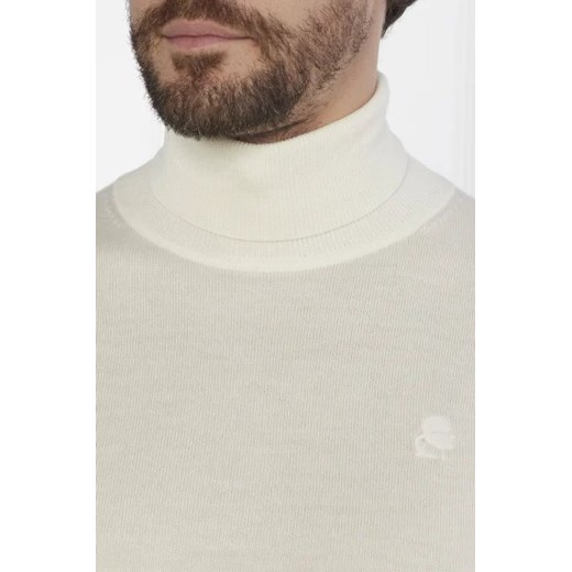 Karl Lagerfeld Wełniany golf | Regular Fit Karl Lagerfeld XL okazyjna cena Gomez Fashion Store