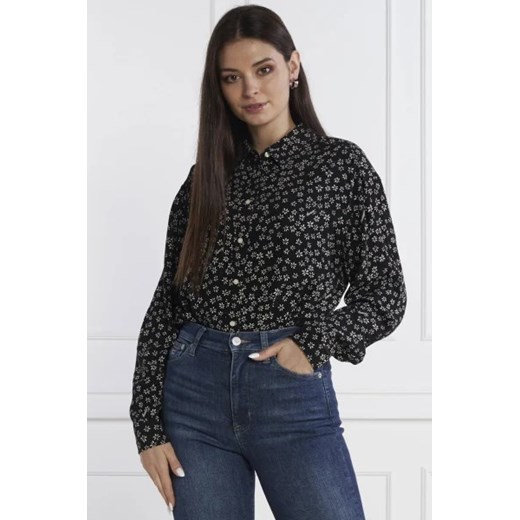 Tommy Jeans Koszula DITSY BUTTON THRU | Oversize fit Tommy Jeans S promocja Gomez Fashion Store