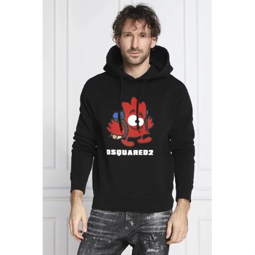 Dsquared2 Bluza Leaf Buddy Cool Hood | Regular Fit ze sklepu Gomez Fashion Store w kategorii Bluzy męskie - zdjęcie 172886457