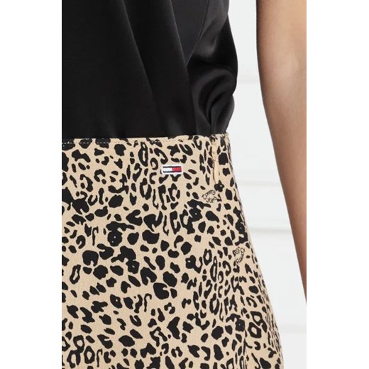 Spódnica Tommy Jeans z wiskozy 