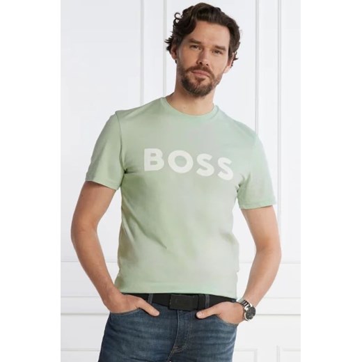 BOSS ORANGE T-shirt Thinking 1 | Regular Fit ze sklepu Gomez Fashion Store w kategorii T-shirty męskie - zdjęcie 172886795