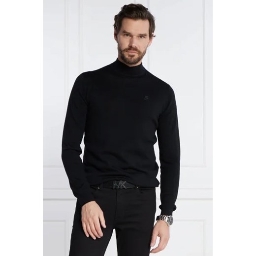 Karl Lagerfeld Wełniany sweter | Slim Fit ze sklepu Gomez Fashion Store w kategorii Swetry męskie - zdjęcie 172886975