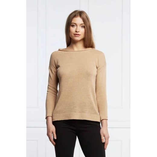 Marella Lniany sweter VADIER | Regular Fit Marella S promocja Gomez Fashion Store
