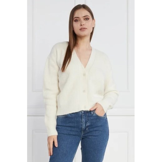 Calvin Klein Kardigan | Regular Fit | z dodatkiem wełny Calvin Klein M promocyjna cena Gomez Fashion Store