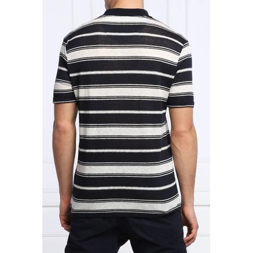 GUESS Lniane polo josu | Regular Fit Guess L okazja Gomez Fashion Store