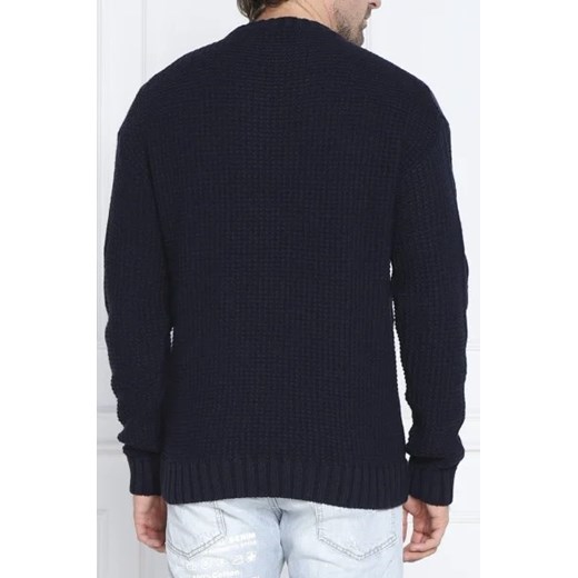 HUGO Wełniany sweter Scablito | Regular Fit M Gomez Fashion Store okazyjna cena