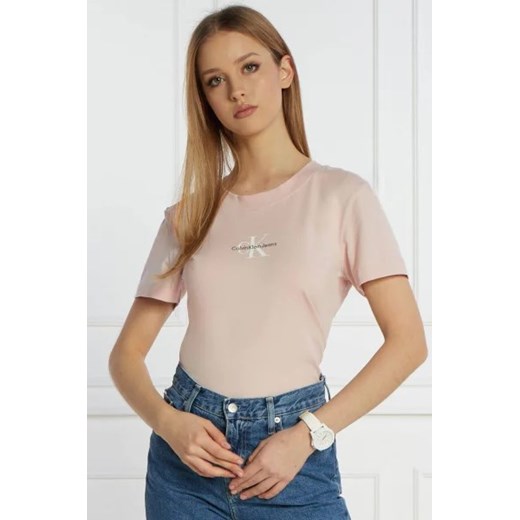 CALVIN KLEIN JEANS T-shirt | Slim Fit ze sklepu Gomez Fashion Store w kategorii Bluzki damskie - zdjęcie 172889646