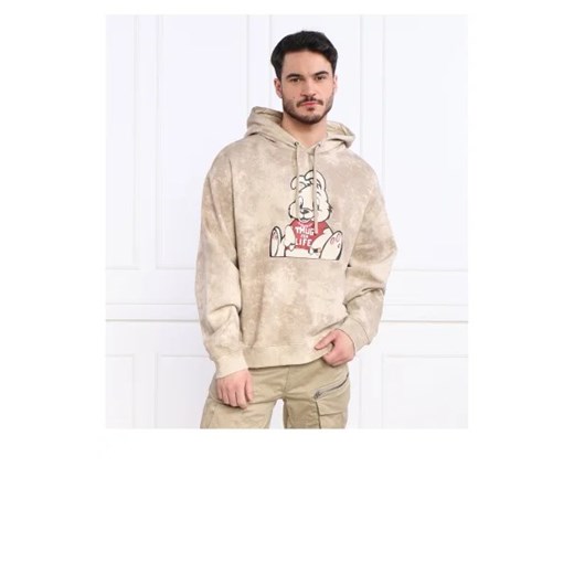 GUESS Bluza GUESS X Brandalised LEON WASHED BUNNY | Oversize fit Guess XL promocyjna cena Gomez Fashion Store