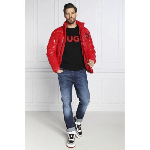 HUGO Sweter Slogonon | Regular Fit | z dodatkiem wełny M okazja Gomez Fashion Store