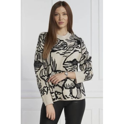 Marc Cain Wełniany sweter | Regular Fit | z dodatkiem kaszmiru ze sklepu Gomez Fashion Store w kategorii Swetry damskie - zdjęcie 172891156