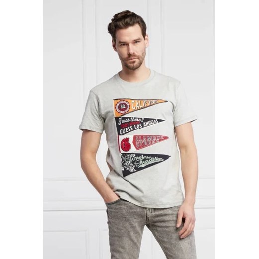GUESS T-shirt PENNANT | Regular Fit ze sklepu Gomez Fashion Store w kategorii T-shirty męskie - zdjęcie 172891537