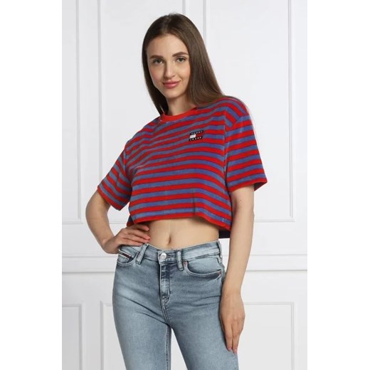 Tommy Jeans T-shirt | Cropped Fit ze sklepu Gomez Fashion Store w kategorii Bluzki damskie - zdjęcie 172893787