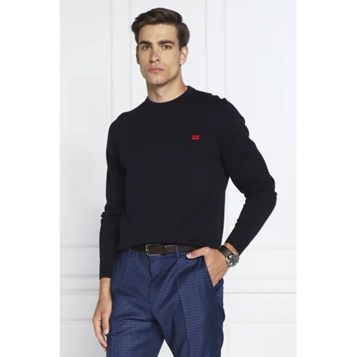 HUGO Sweter San Cassius | Regular Fit ze sklepu Gomez Fashion Store w kategorii Swetry męskie - zdjęcie 172895218