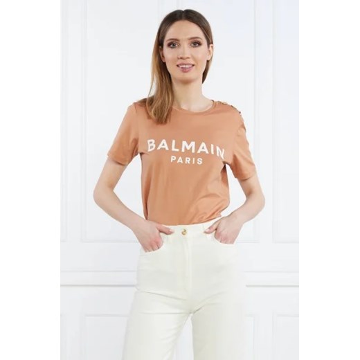 Balmain T-shirt | Regular Fit ze sklepu Gomez Fashion Store w kategorii Bluzki damskie - zdjęcie 172895736