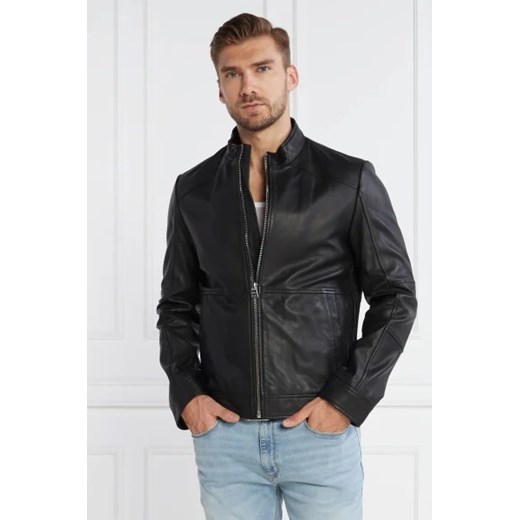 HUGO Skórzana kurtka LOKIS | Regular Fit ze sklepu Gomez Fashion Store w kategorii Kurtki męskie - zdjęcie 172896295
