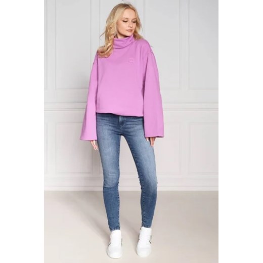 Karl Lagerfeld Bluza ikonik2.0 high neck | Oversize fit Karl Lagerfeld XS wyprzedaż Gomez Fashion Store